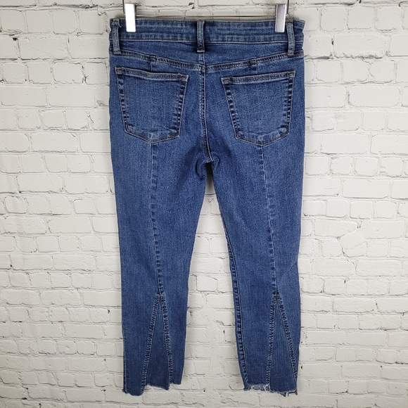 LUCKY BRAND | Re-Made Ava Skinny chewed raw hem denim jeans - Picture 3 of 10